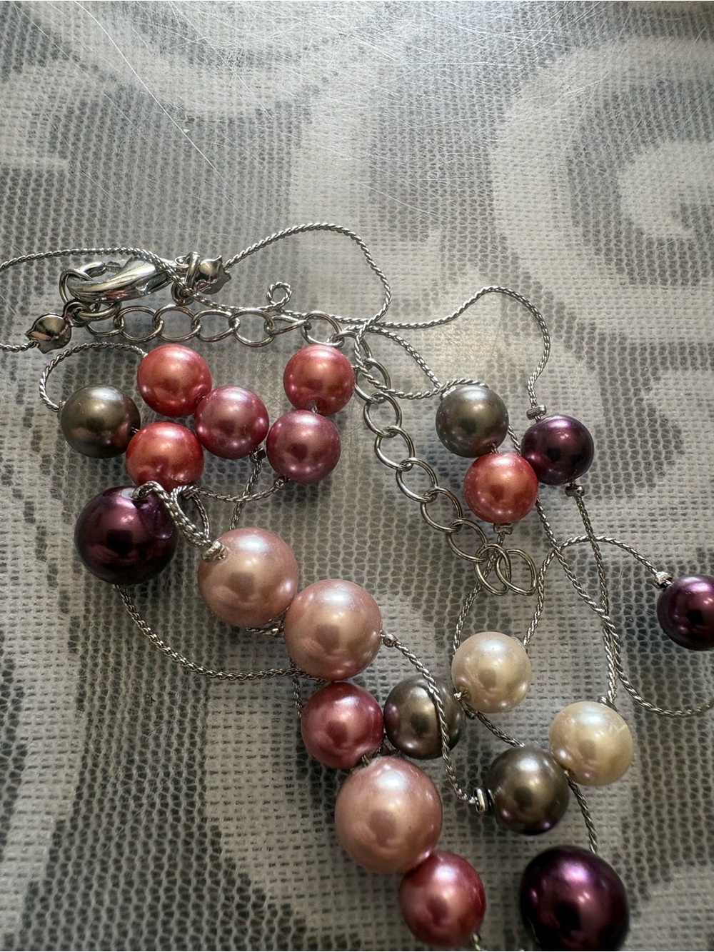 Multi-Color Pearl Bead Necklace - Women Jewelry